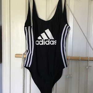 adidas Black and White One Piece Swimsuit